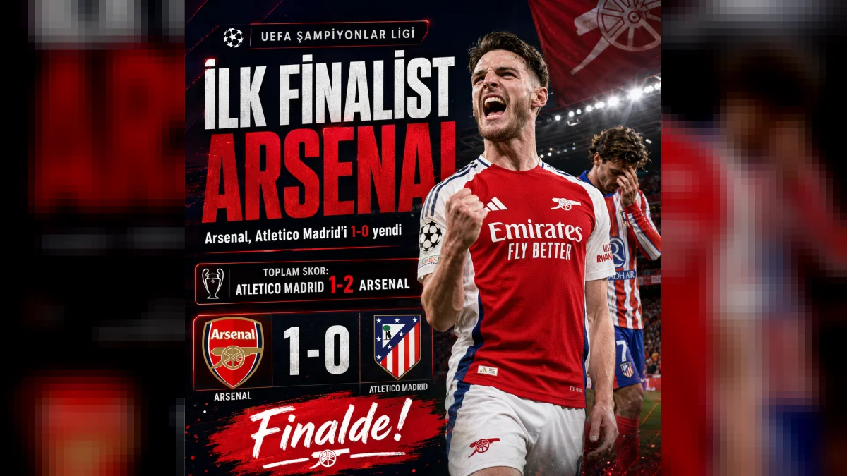 Şampiyonlar Ligi’nde İlk Finalist Arsenal Oldu!